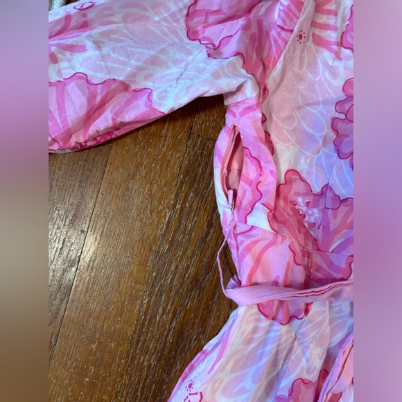 Lilly Pulitzer pink hibiscus dress - Picture 9 of 9